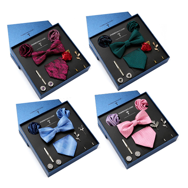 Neck Tie Set Box - Verde masculino gravata caixa de presente