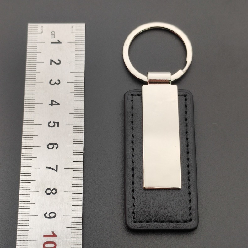 Men Accessories All - Chaveiro de couro com placa de
