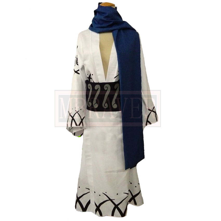 Men'S Kimono Accessories - Samurai ryuma azul branco quimono cosplay