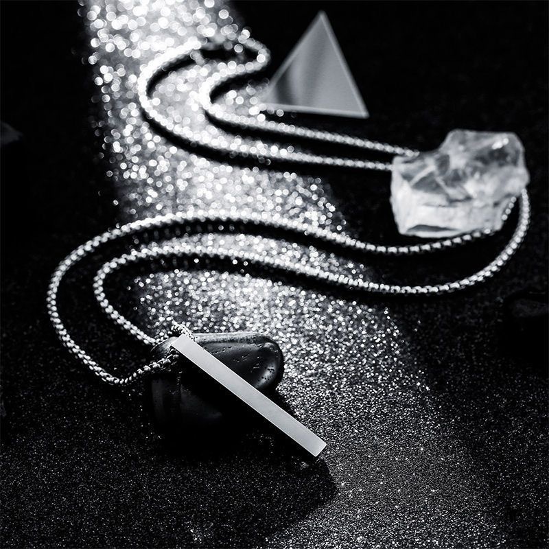 Men Accessories Neck Chain - Colares com pingente de aço inoxidável,