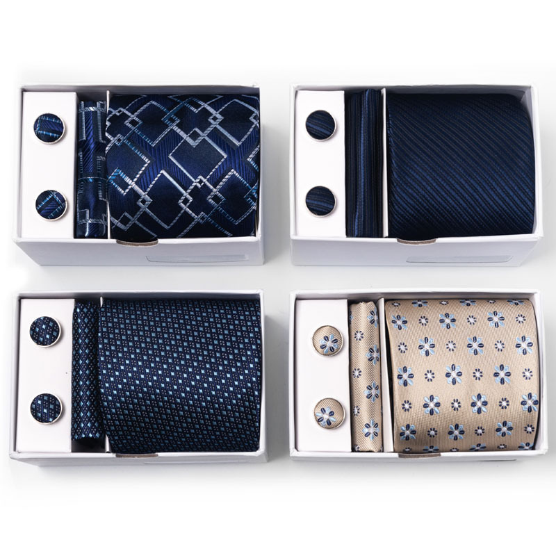 Nova flor masculina bolinhas m - Neck Tie Set Box avaliação e preço