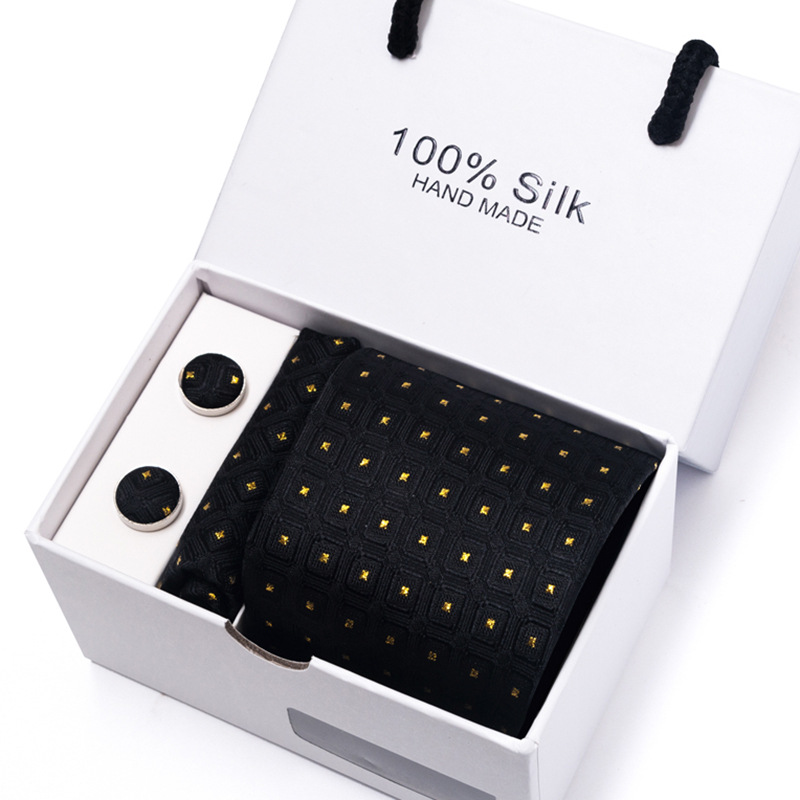 Nova flor masculina bolinhas m - Neck Tie Set Box avaliação e preço