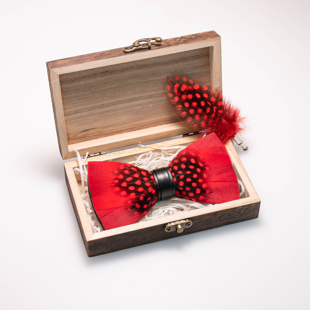 Eastepic artesanal pena laço b - Neck Tie Set Box avaliação e preço