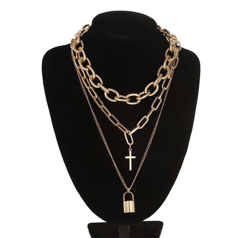 FNQUFUJ em camadas grunge esté - Men Accessories Neck Chain avaliação e preço