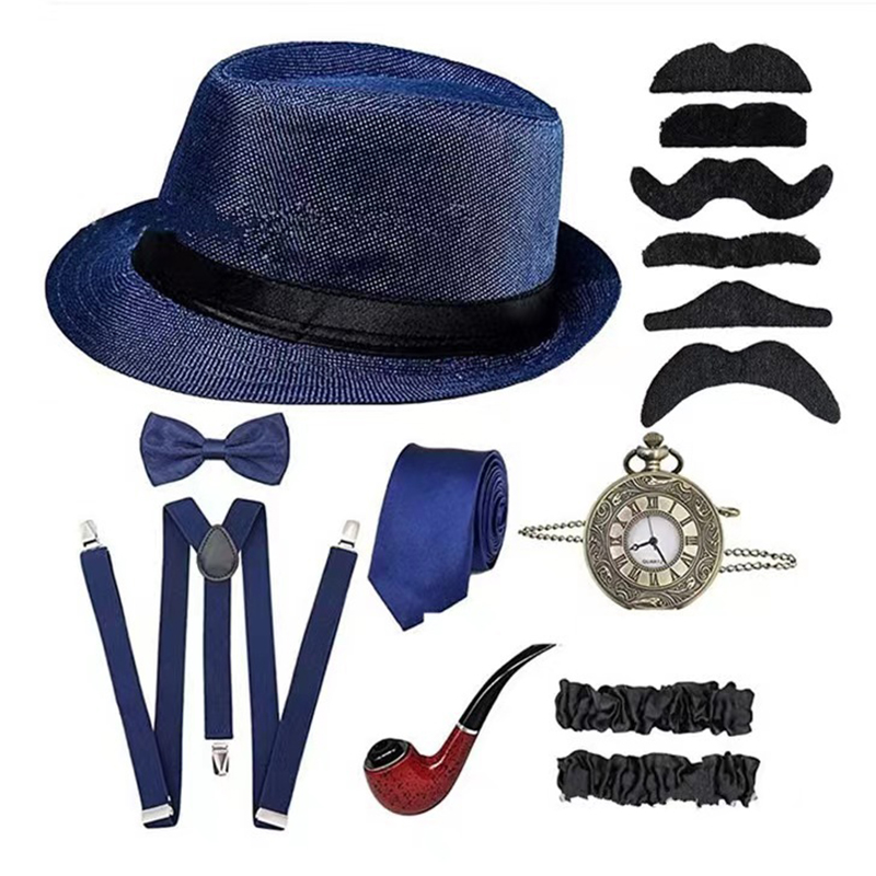 Halloween cosplay 1920s conjun - Men'S Accessories In The 1920S avaliação e preço