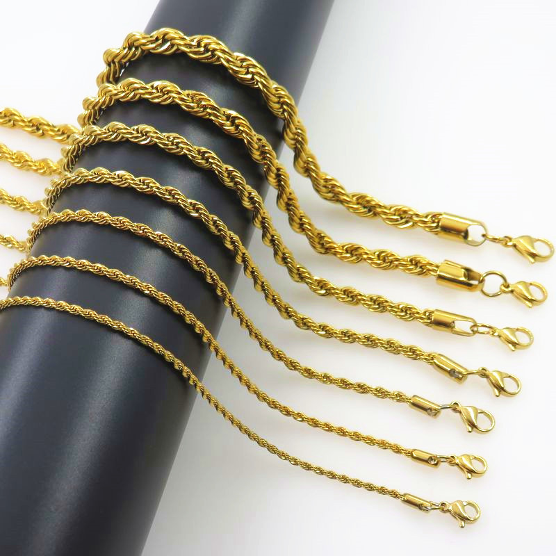 Corrente longa de corda torcid - Men Accessories Neck Chain avaliação e preço
