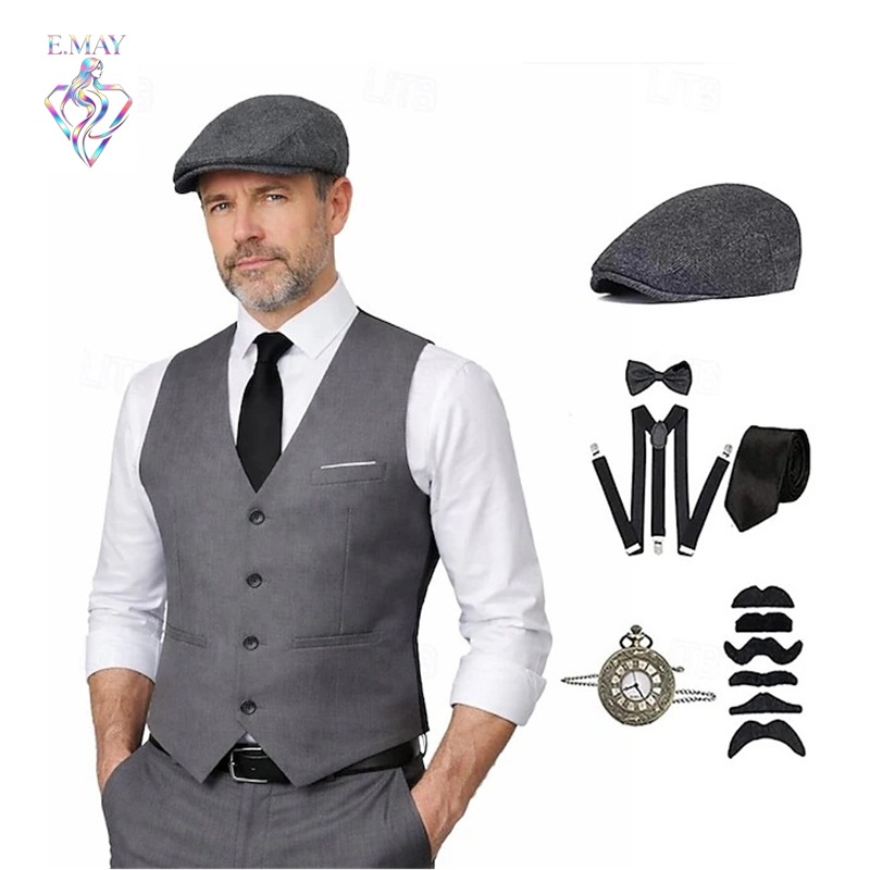 Traje de gangster estilo Gatsb - Men'S Accessories In The 1920S avaliação e preço