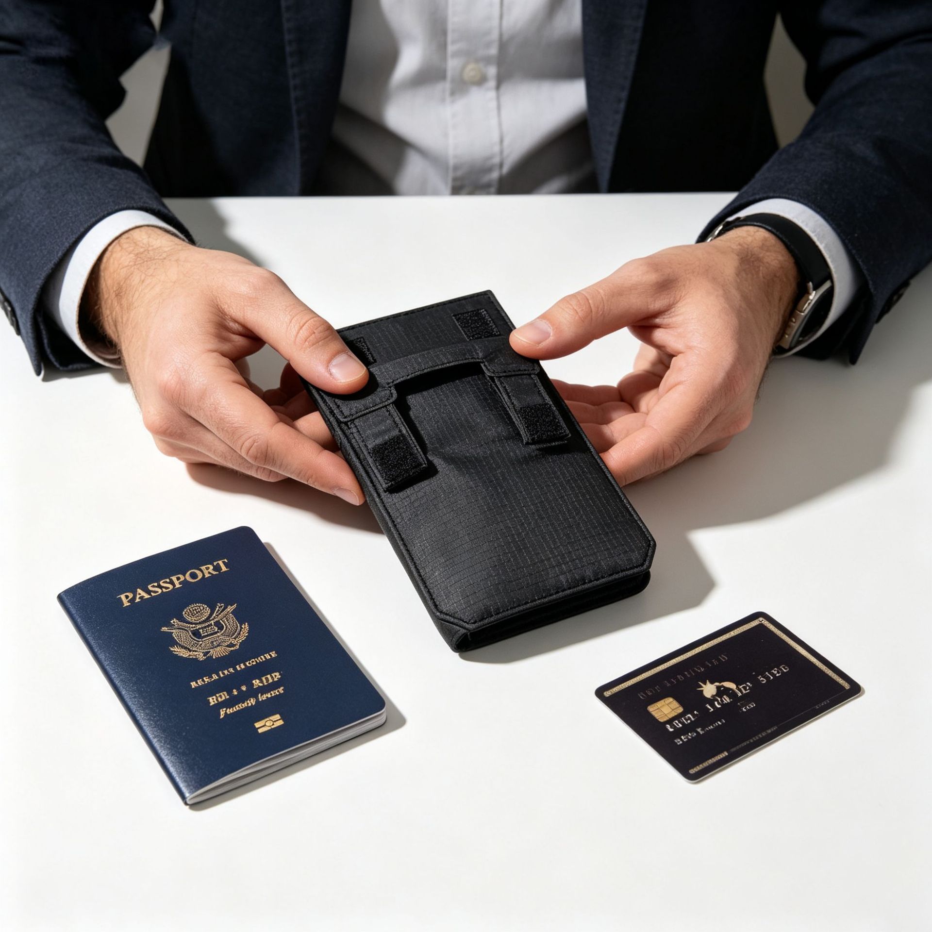 Bolsa de cintura ultrafina e i - Travel Organizer Men avaliação e preço