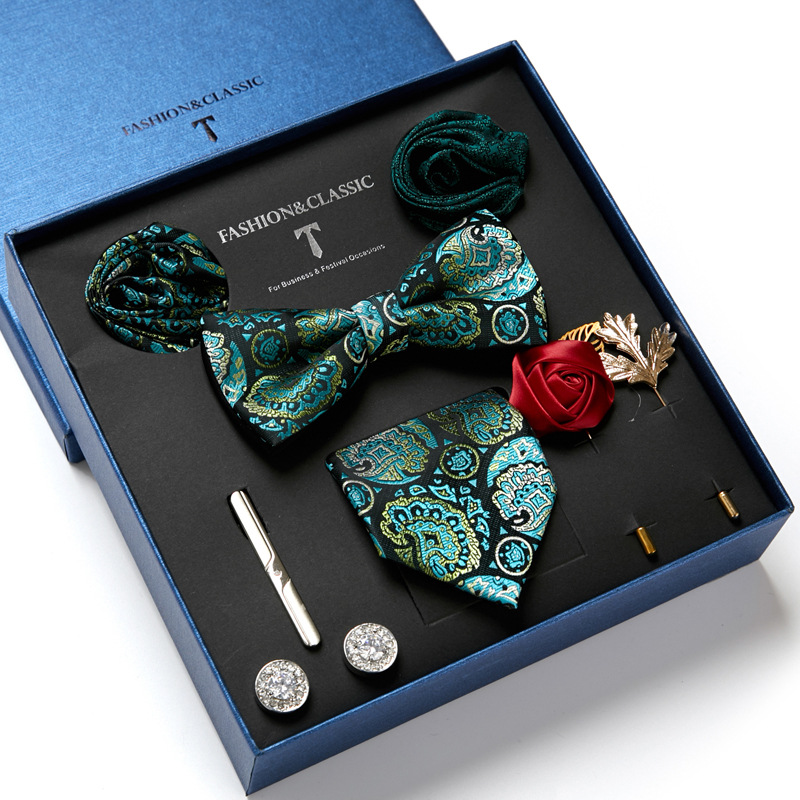 Verde masculino gravata caixa  - Neck Tie Set Box avaliação e preço