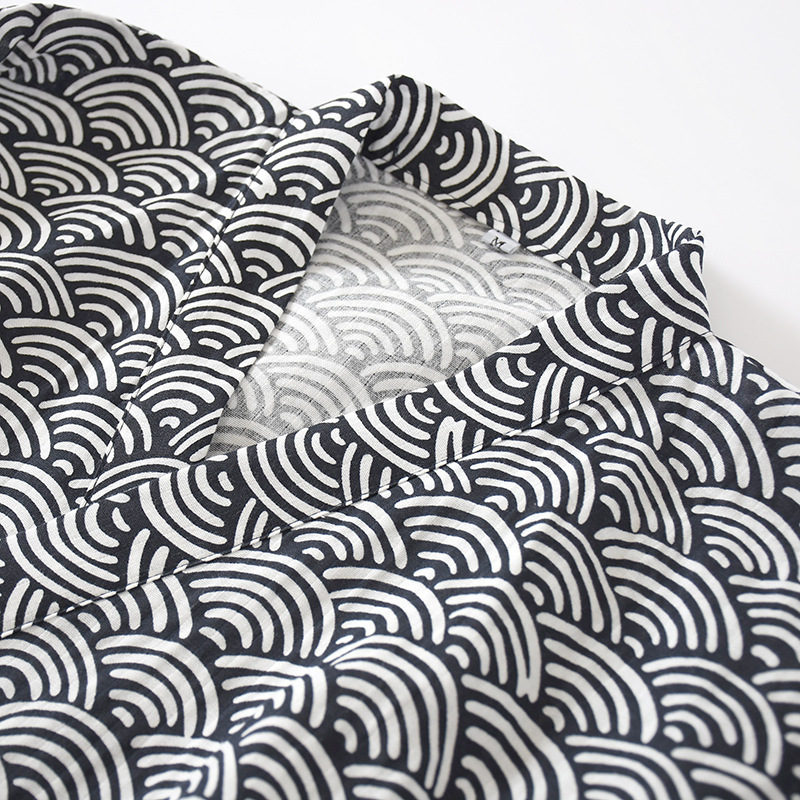 Roupão de gaze de algodão puro - Men'S Kimono Accessories avaliação e preço