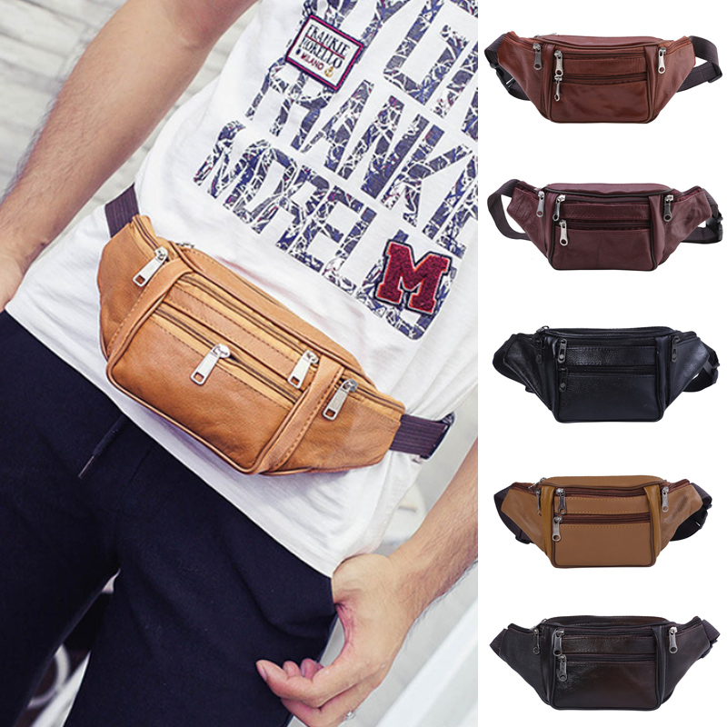 Moda masculina couro genuíno c - Travel Organizer Men avaliação e preço