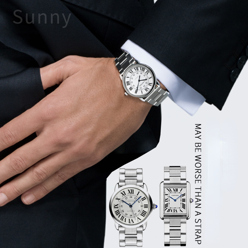 Pulseira de relógio de aço ino - Men'S Accessories Cartier avaliação e preço