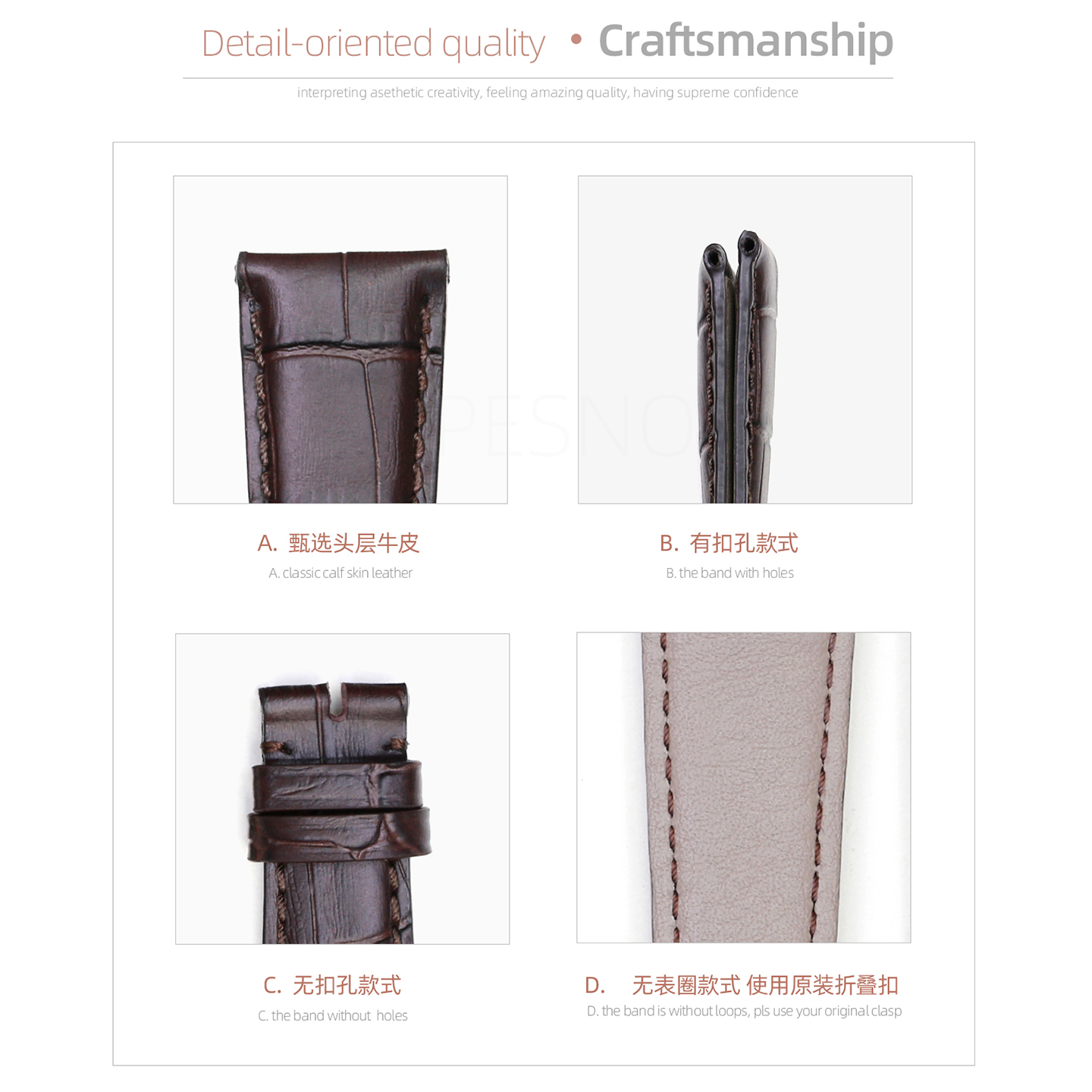 PESNO Adequado para BVLGARI BB - Men'S Accessories Types avaliação e preço