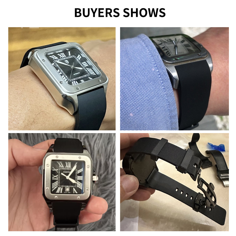 Pulseira de relógio de silicon - Men'S Accessories Cartier avaliação e preço